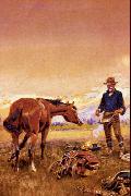 Charles M Russell Partners oil painting reproduction